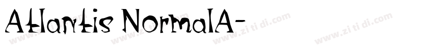 Atlantis NormalA字体转换